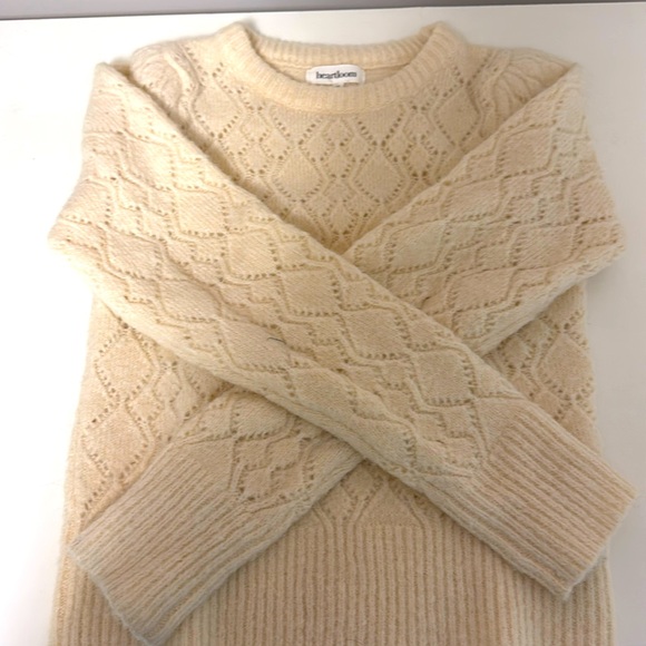 Heartloom cream cable sweater - Picture 1 of 1